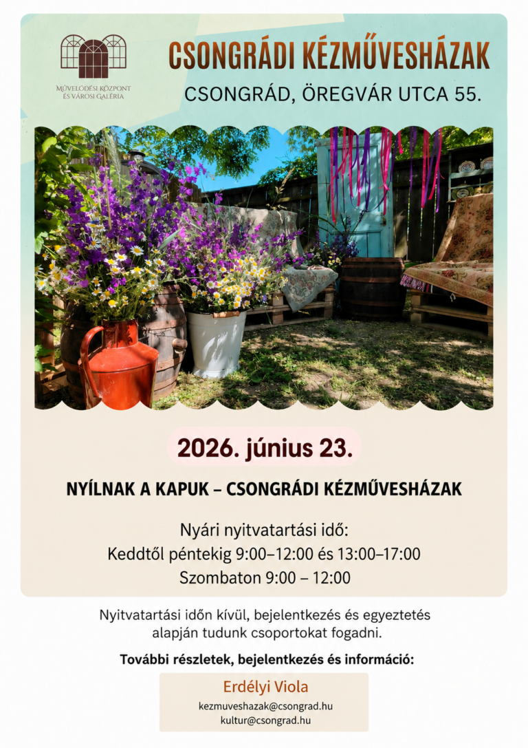 Nyitnak a kézművesházak