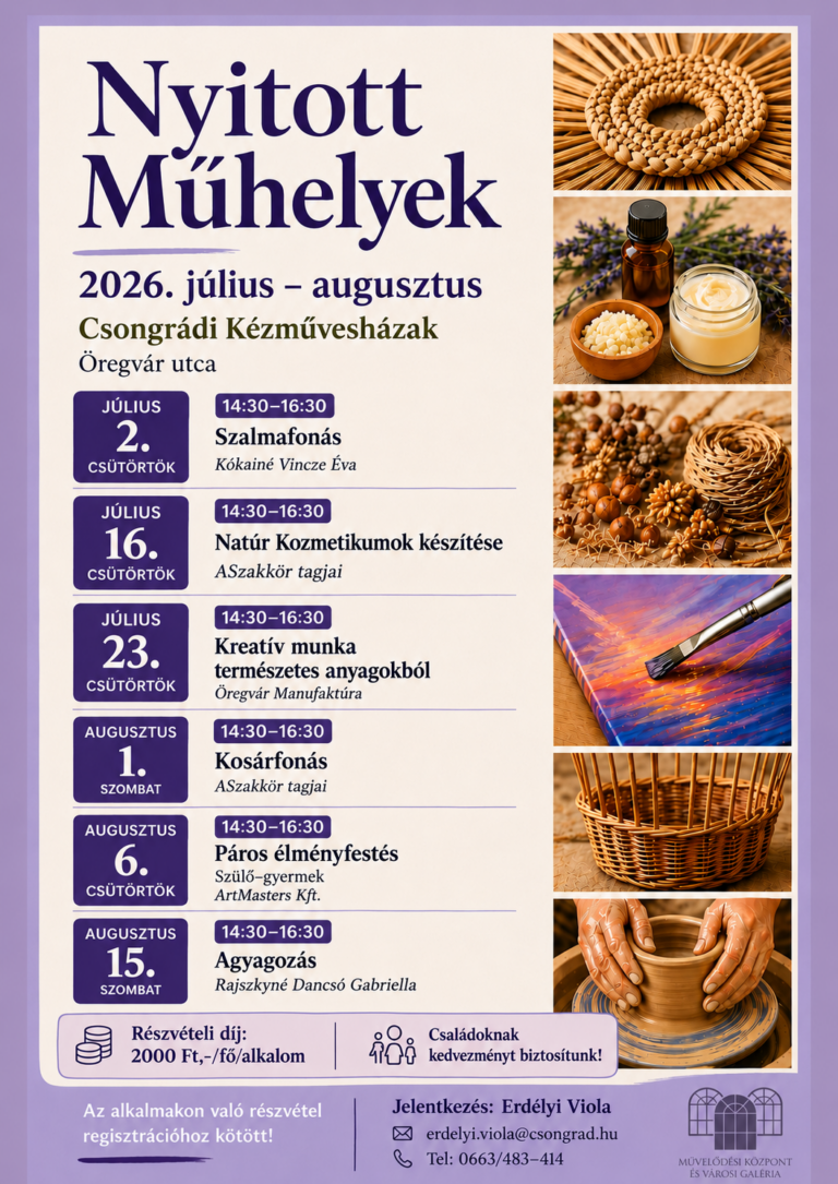 Nyitott Műhelyek 2026
