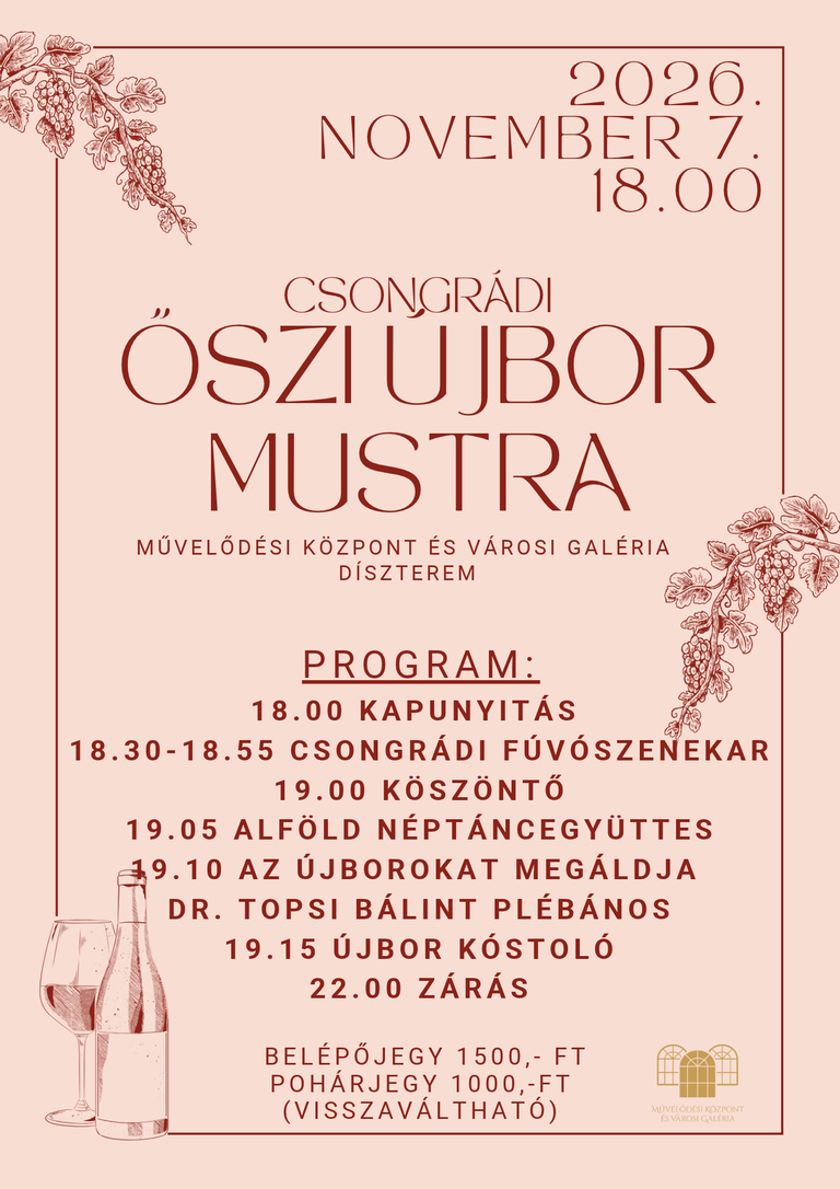 ŐSZI ÚJBOR MUSTRA plakát